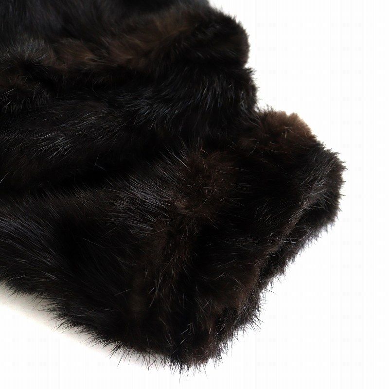 サガミンク SAGA MINK 毛皮コート ファーコート ミドル丈 ミンク