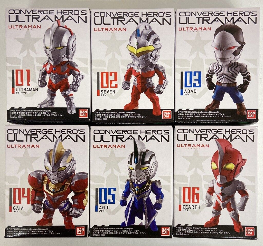バンダイ CONVERGE ULTRAMAN 全6種セット 01 新品】CONVERGE