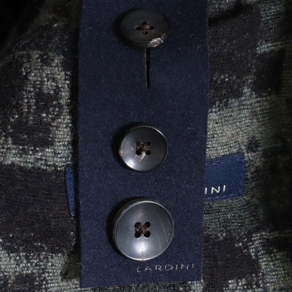 LARDINI 総柄テーラードジャケット ブートニエール サイズ46