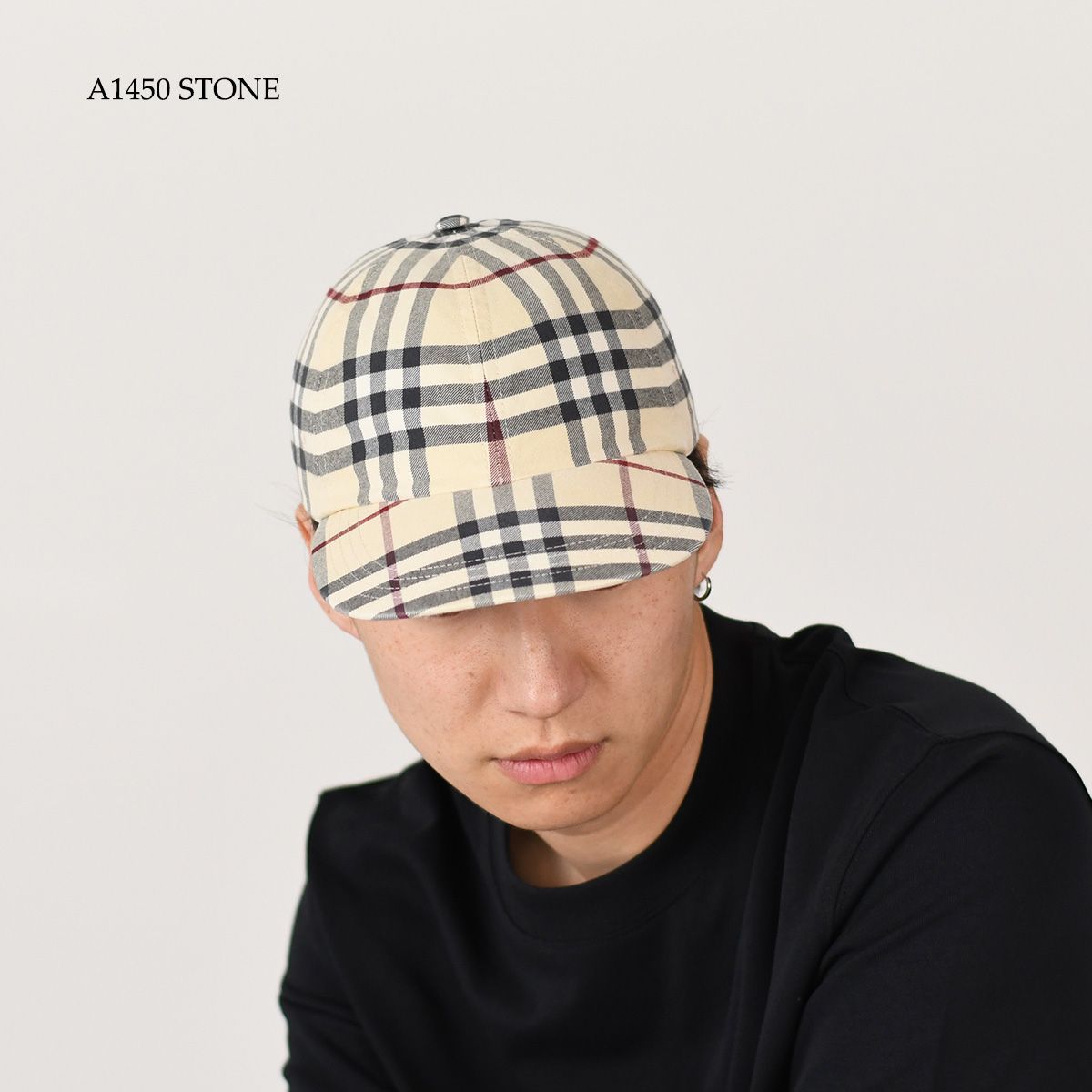 BURBERRY バーバリー 帽子 キャップ 8073370 チェックコットン