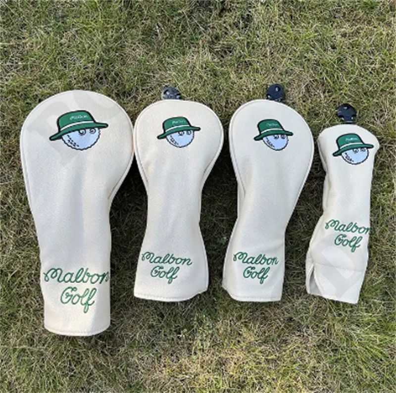 malbon golf ゴルフ ヘッドカバー ドライバー460 440 用 カバー ウッド FW 用 カバー ユーティリティ UT カバー 防水仕様 4点セット