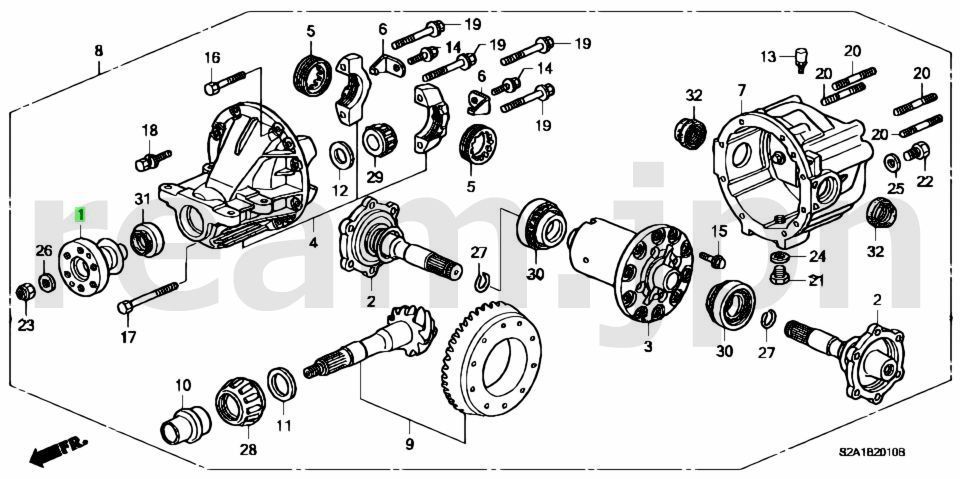 ホンダ純正 S2000 コンパニオン フランジ デフ ディファレンシャル Honda Genuine AP2 FLANGE ASSY. COMPANION JDM