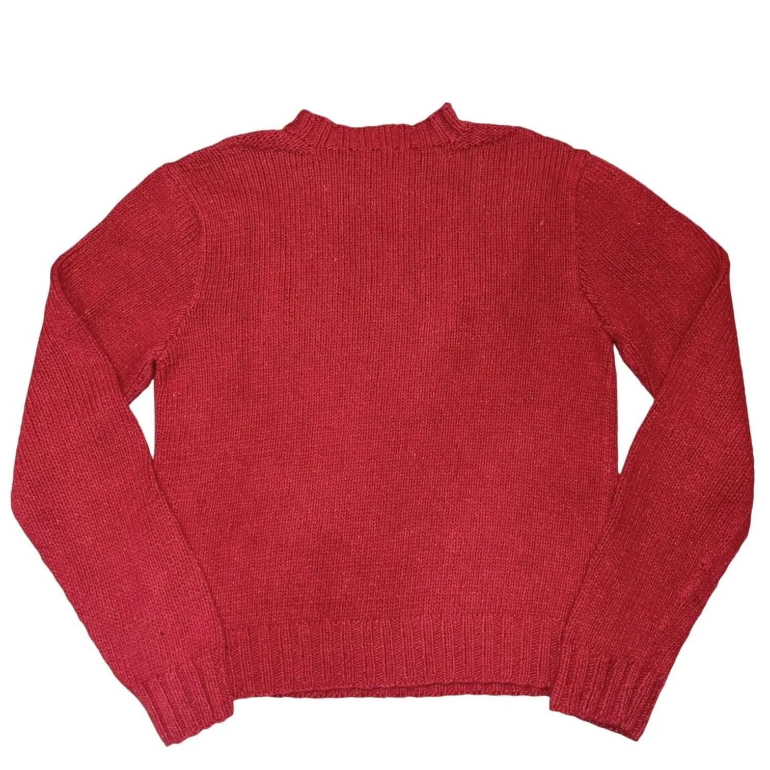 RARE 00s POLO RALPH LAUREN RL02 COTTON HAND KNIT ラルフローレン