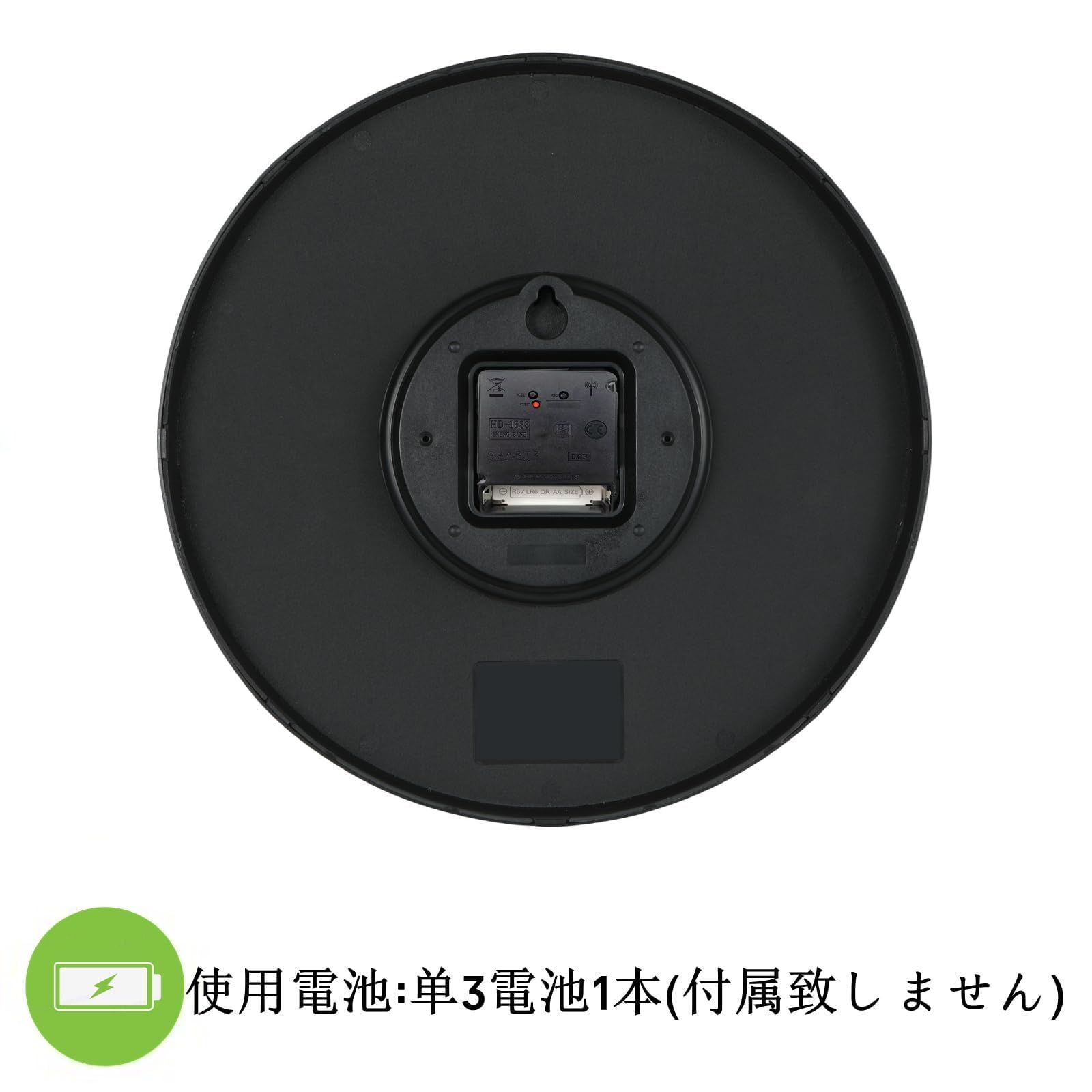 インテリア・生活道具 Nbdeal 掛け時計 電波時計 静音 連続秒針 無音