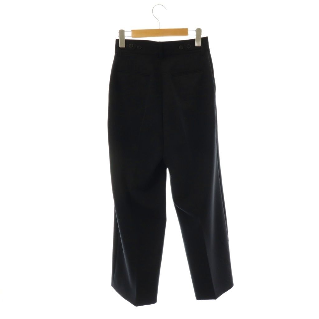 オーガ OHGA TUCK PANTS セミワイドパンツ タック S 黒 /CX □OS