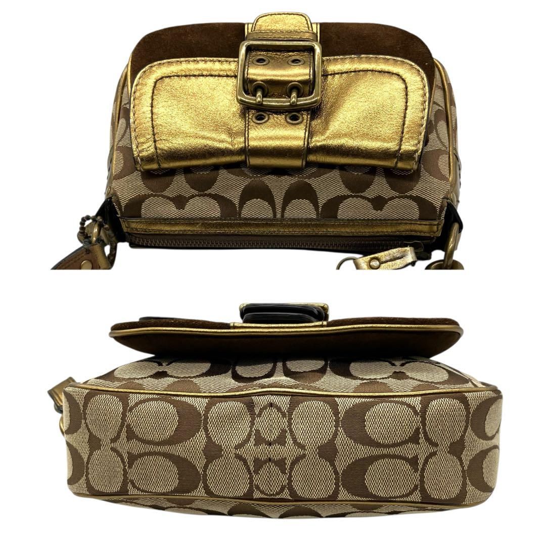 2120 Coach Soho Flap Shoulderbag Gold