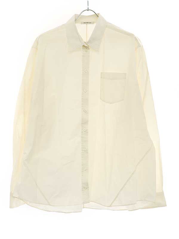 PETER DO ピーター ドゥー 22AW コットンブロードオーバーシャツ PD-FW-482 アイボリー 36 PETER DO ピーター ドゥー 22AW コットンブロードオーバーシャツ