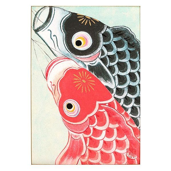 鈴木 香『鯉幟』SM号 日本画 こいのぼり 端午の節句 春 季節掛け 開運風水