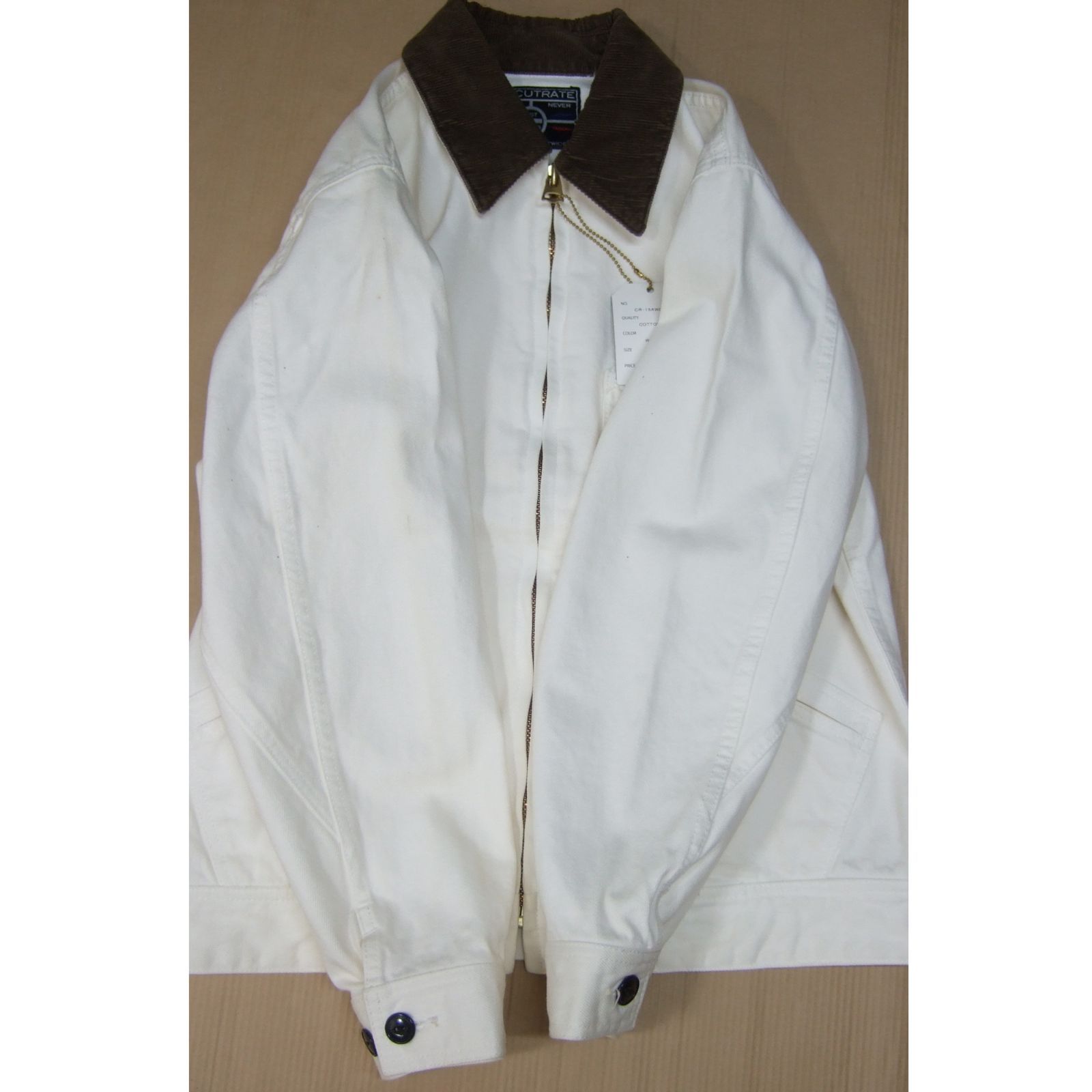 CUTRATE カットレイト 91B TYPE デニムジャケット ホワイト - メルカリ