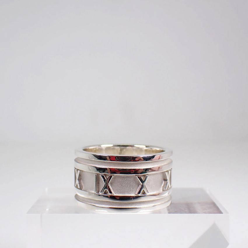 ティファニー　アトラス　ワイド TIFFANY&CO ティファニー アトラスワイドリング シルバー 9.8g