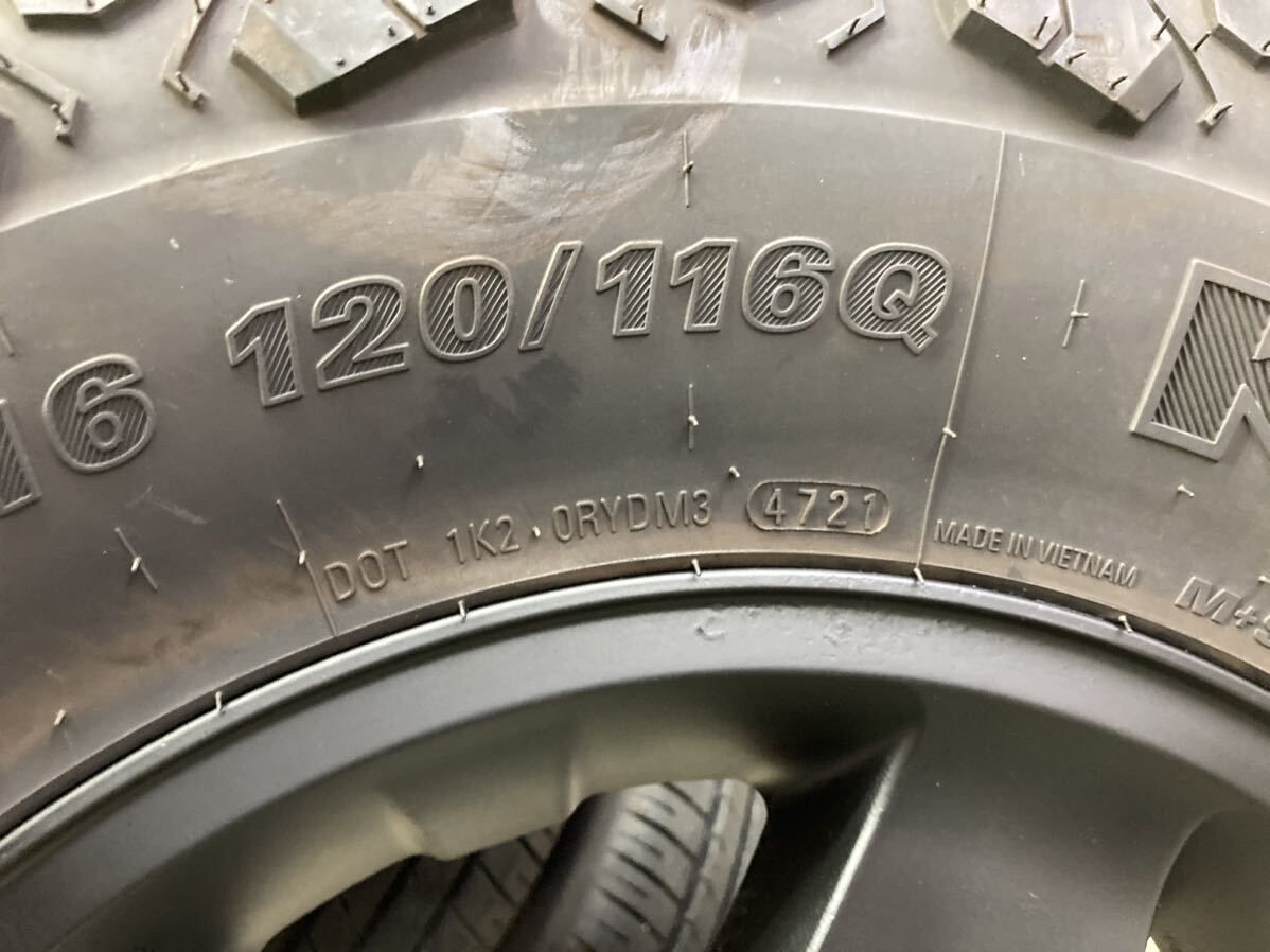 リフトアップ ジムニーに!!235/85R16 クムホ MT71◆ジムニー純正 マットブラック再塗装◆5.5J 16in+22 5/139.7◆JA11 JA12 JB23 JB64