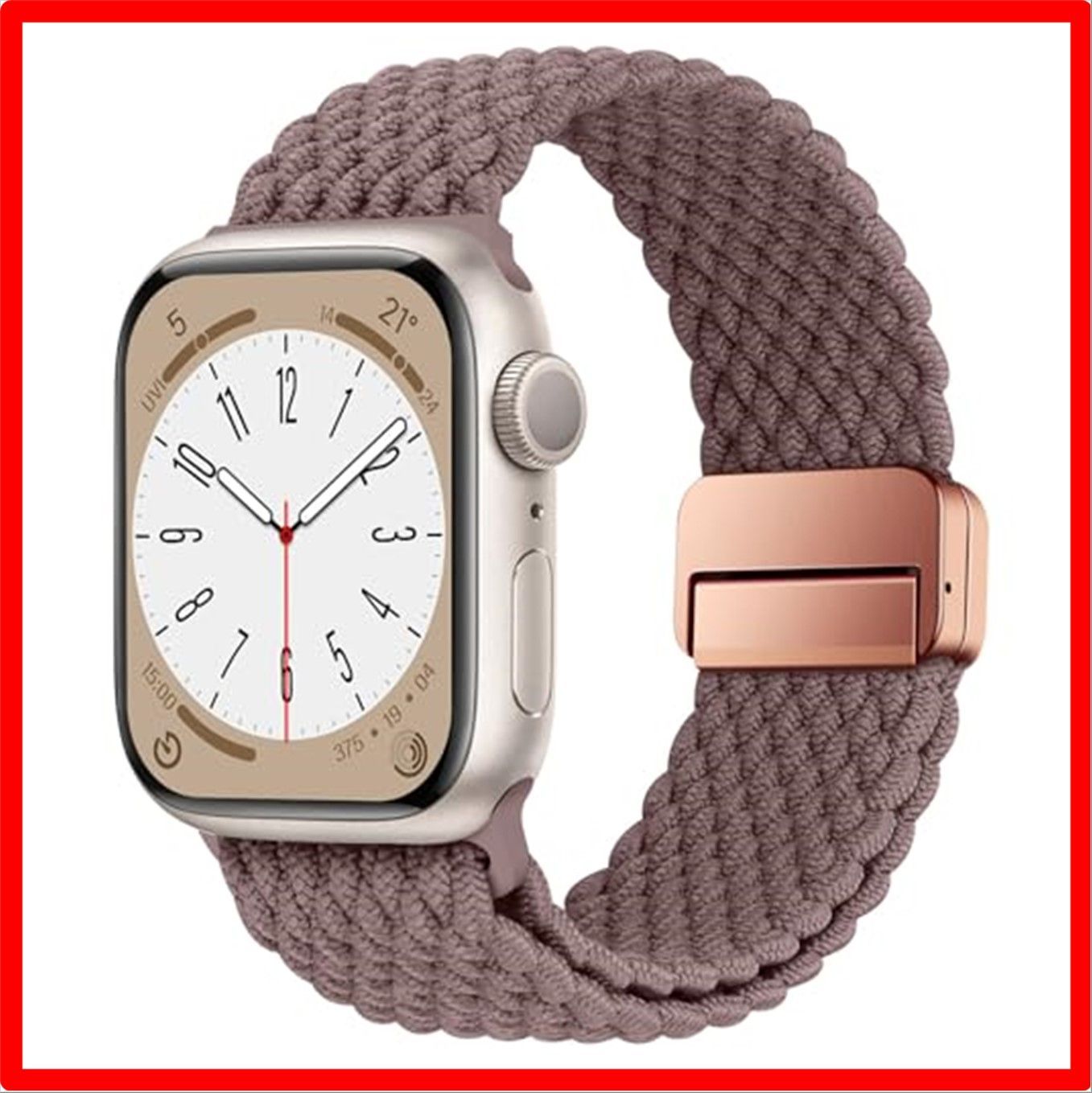 【送料無料 】 41mm/40mm/38mm_A- スモークパープル [HITZEE] Band コンパチブル Apple Watch バンド 49mm 45m