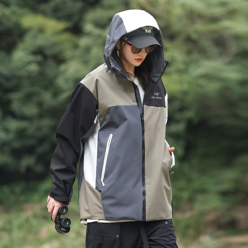 最終値下✨アークテリクス ノディンジャケット ナイロン ブルー 防風 ロゴ S ARC'TERYX (アークテリクス) GORE-TEX ロゴ刺繍 フルジップ