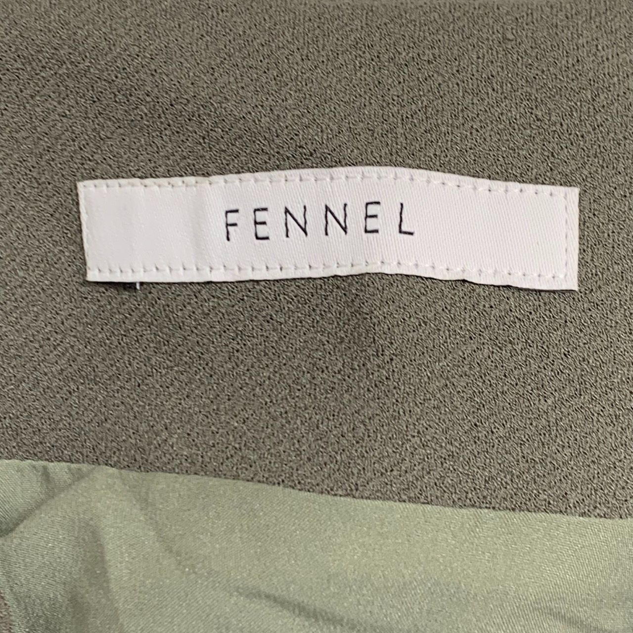 FENNEL】フェンネル/ノーカラーボリュームスリーブジャケット/9号/未