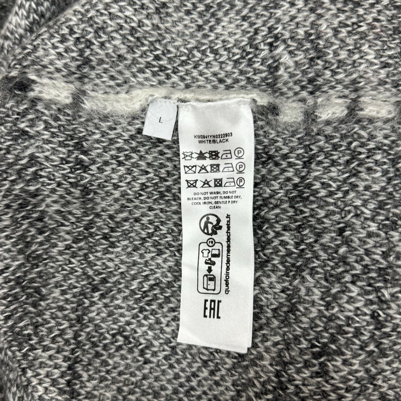 J.W.Anderson アンカー モヘア ウール ロゴ チェック クルーネック 