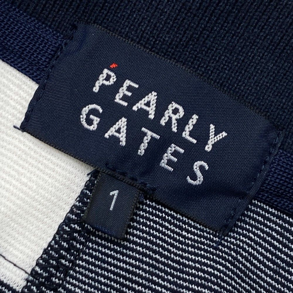 パーリーゲイツ PEARLYGATES 半袖ポロシャツ 波模様ボーダー サイズ1 パネルボーダーPT半袖ポロシャツ | PEARLY GATES（パーリー