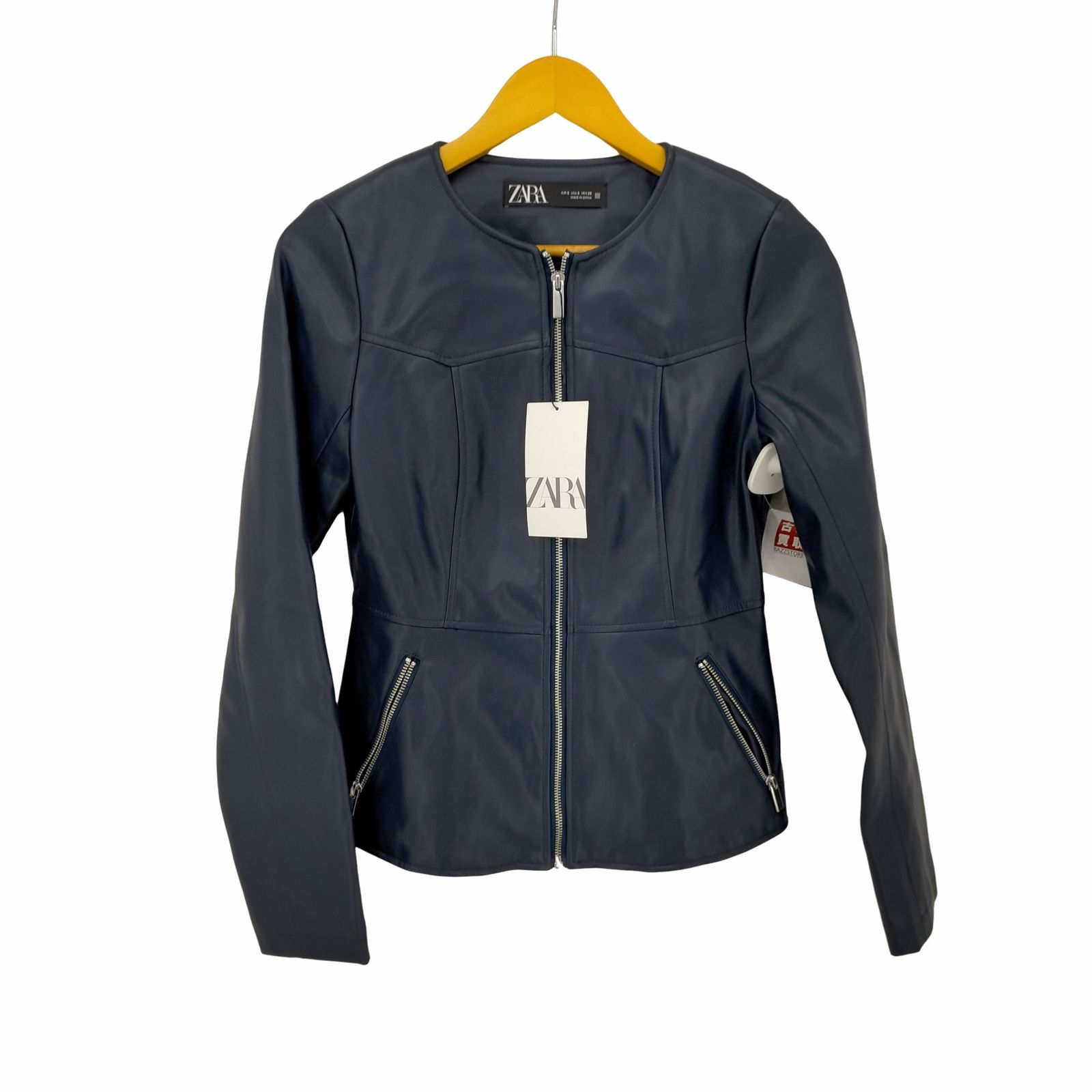 ZARA フェイクレザージャケット XL ZARA MAN ライダースジャケット