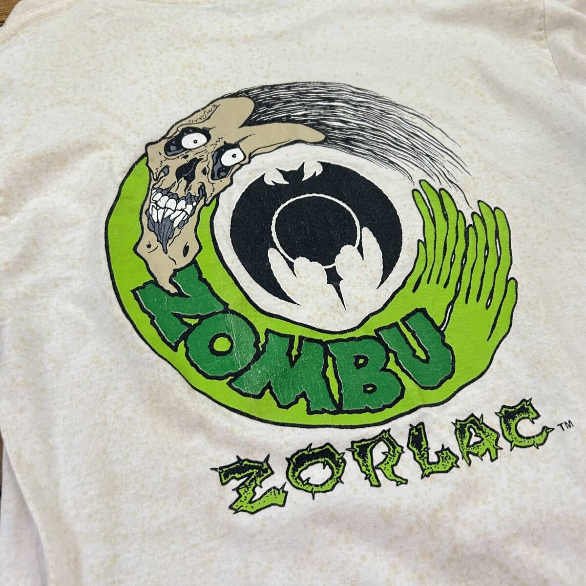 90's zorlac 長袖 プリントtee ロンtee ホワイト スケーター