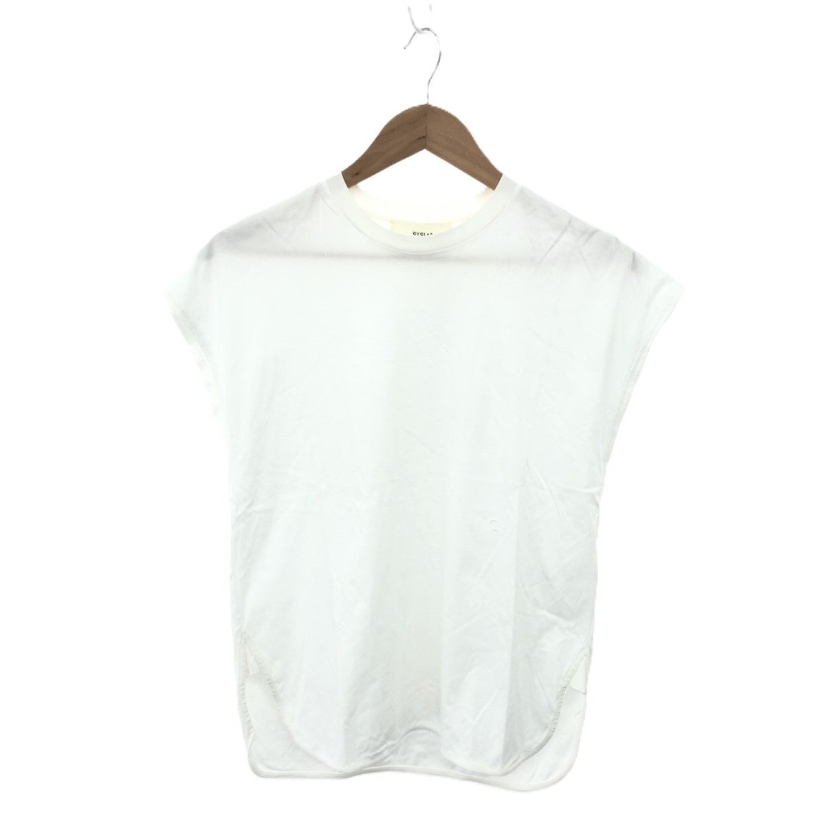 【美品】サイズ36 CYCLAS ホワイト 長袖Tシャツ 美品】サイズ36 CYCLAS ホワイト 長袖Tシャツ