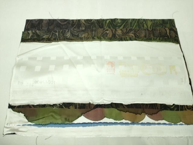 平和屋着物□極上 小紋 お召地 墨流し文様 暈し染め まるやま扱い 反端  