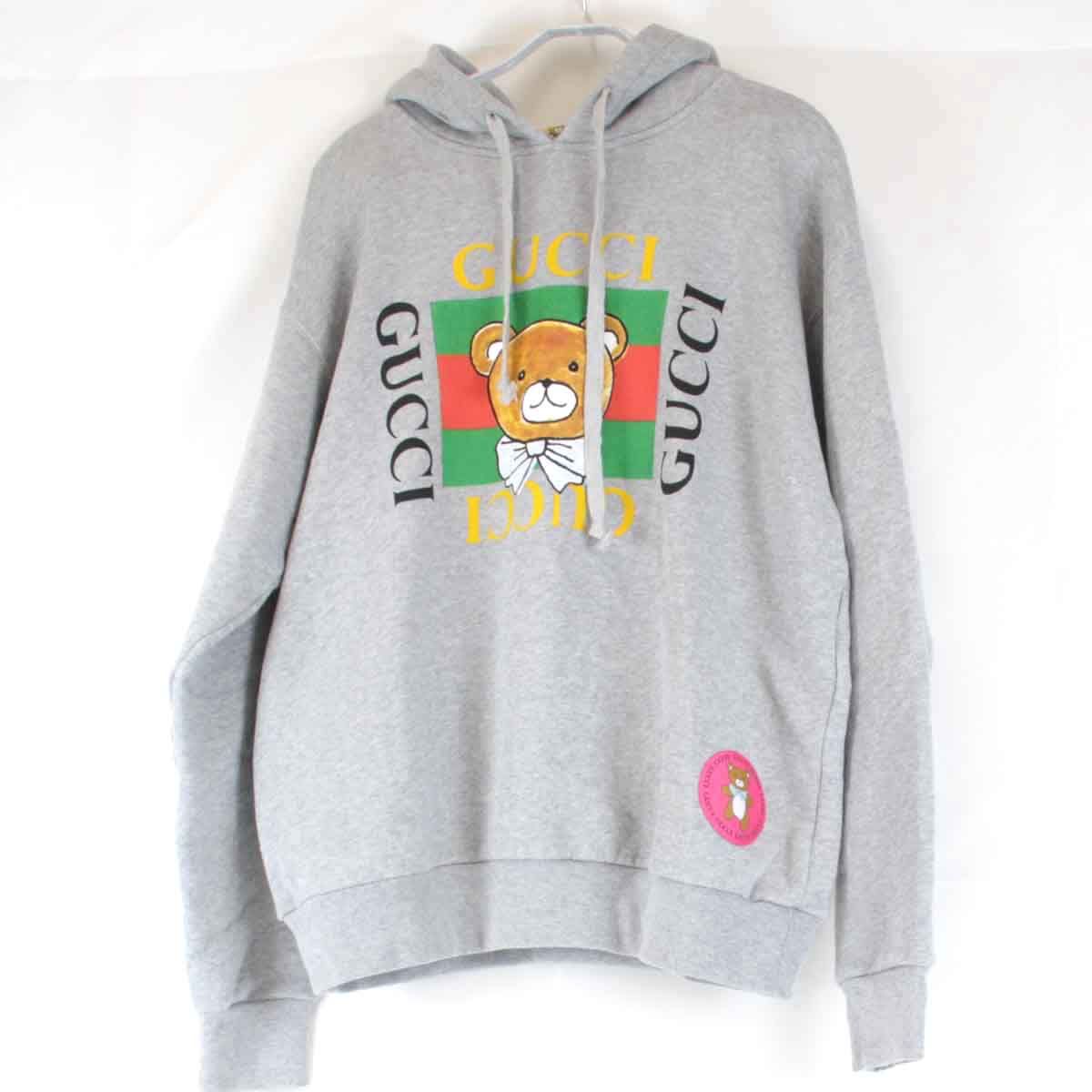 美品『USED』 グッチ GUCCI×EXO KAIコラボ テディベア パーカー 美品『USED』 グッチ GUCCI×EXO KAIコラボ テディベア パーカー