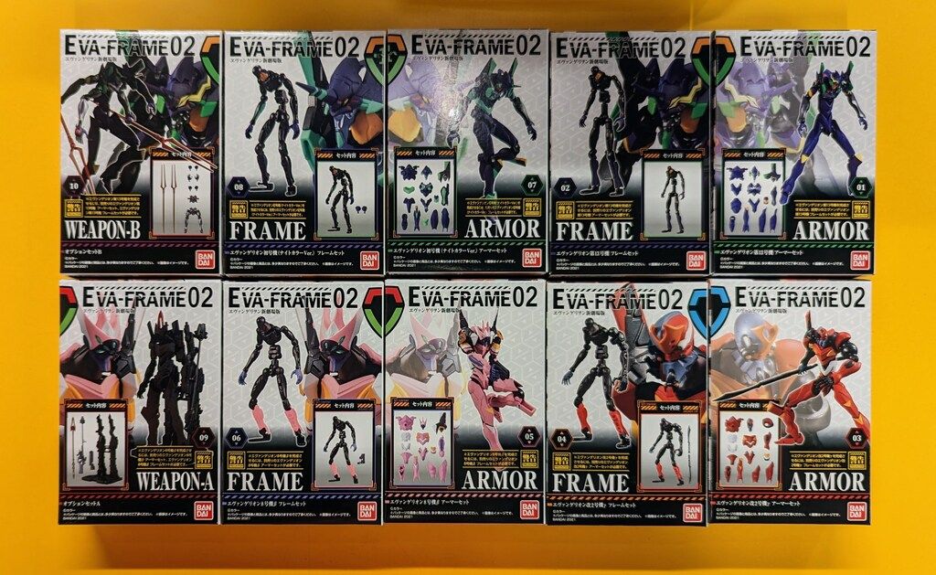 バンダイ EVA-FRAME02 全10種セット