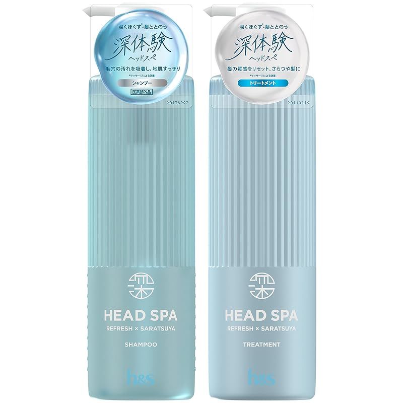 h&s 深体験 ヘッドスパ リフレッシュさらつや シャンプー トリートメント Amazon | h&s深ヘッドスパ シャンプー&トリートメント セット