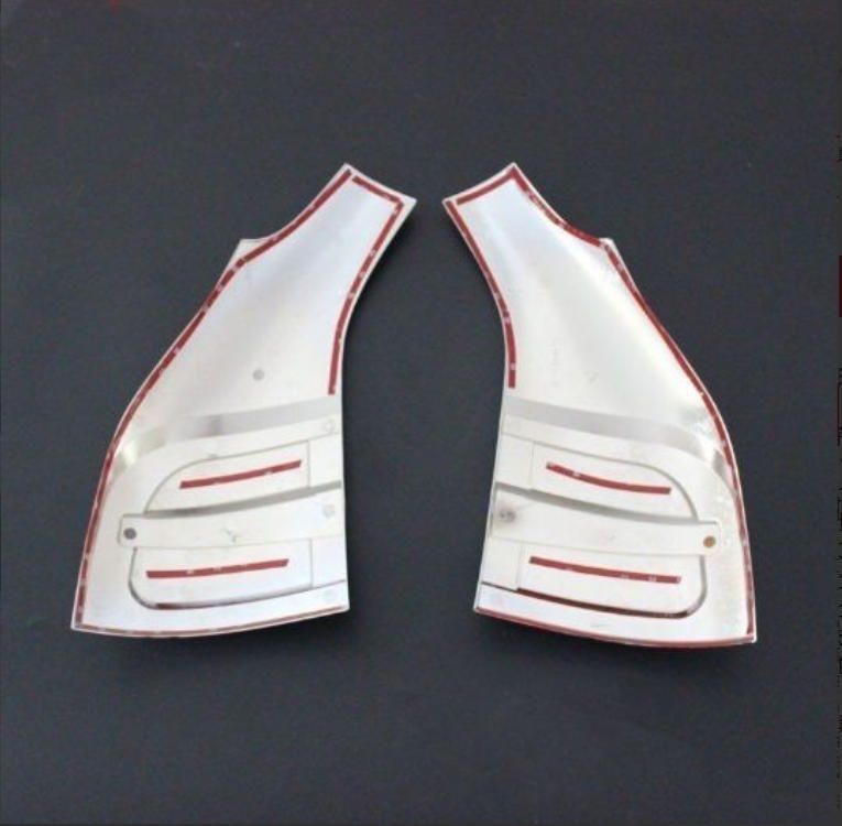 abs クローム サイド フードガード ボンネット パーツ トヨタハイエース コミューター 2005-2018