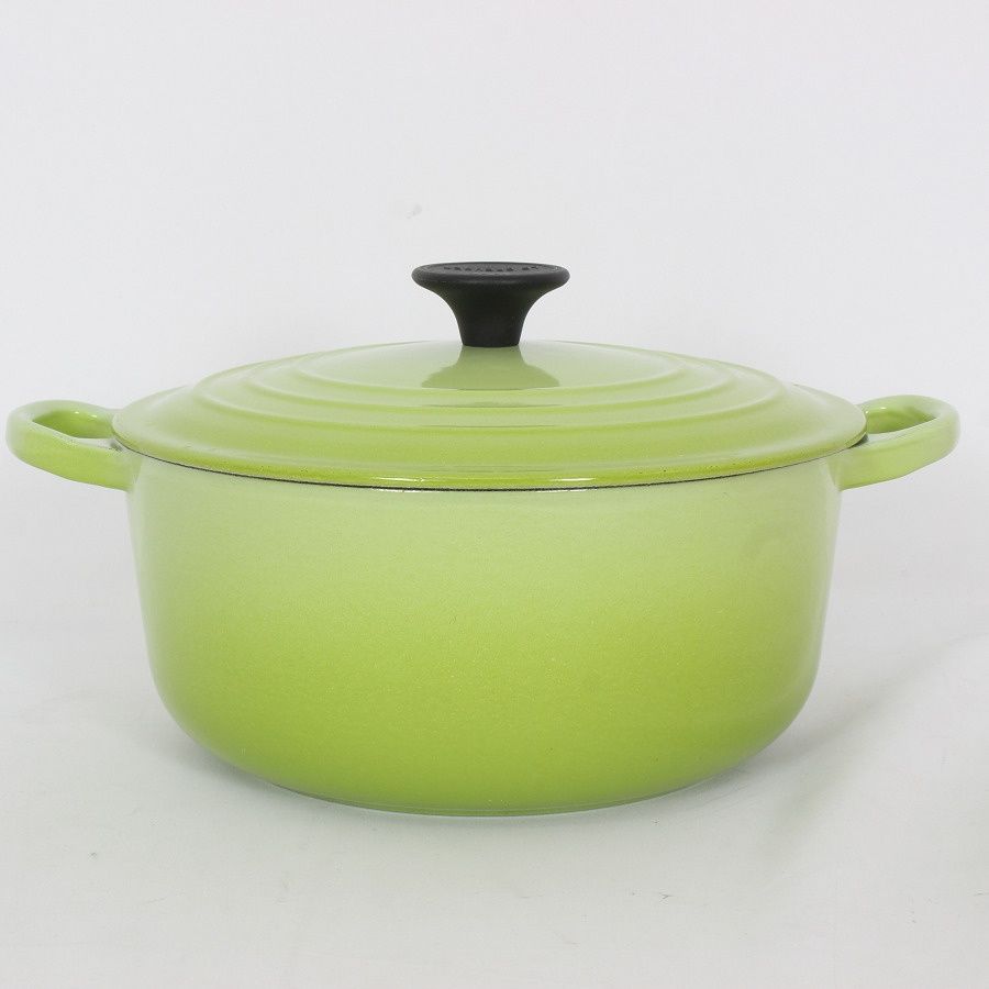 LE CREUSET ココットロンド　22cm キウイグリーン　ル・クルーゼ LE CREUSET - ル・クルーゼ ココット・ロンド22cm グリーンの