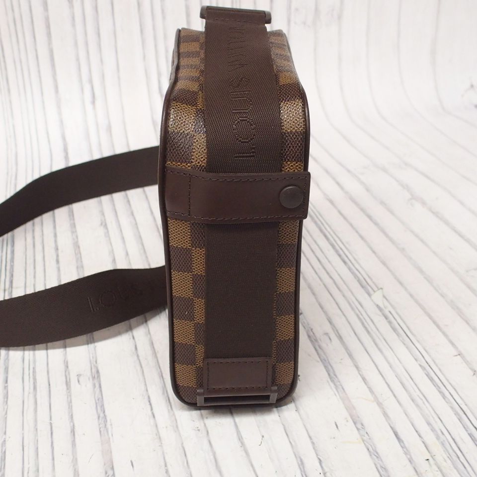 m001 F ルイヴィトン オラフPM ダミエ ショルダーバッグ N41442 MI0244