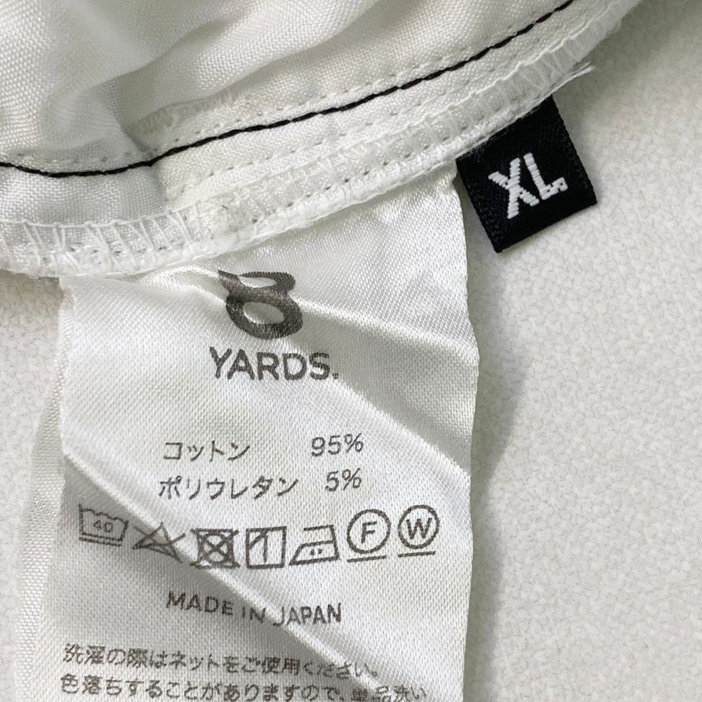 サイズ：XL 8YARDS ハチヤーズ バックプリント ストレッチロングパンツ