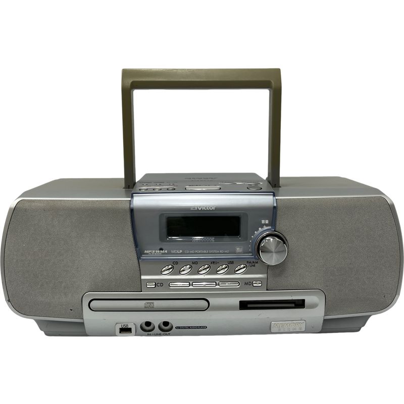 ジャンク品 Victor CD-MDポータブルシステム RD-M2-S Victor ビクター RD-M2-S CD-MDポータブルシステム - メルカリ