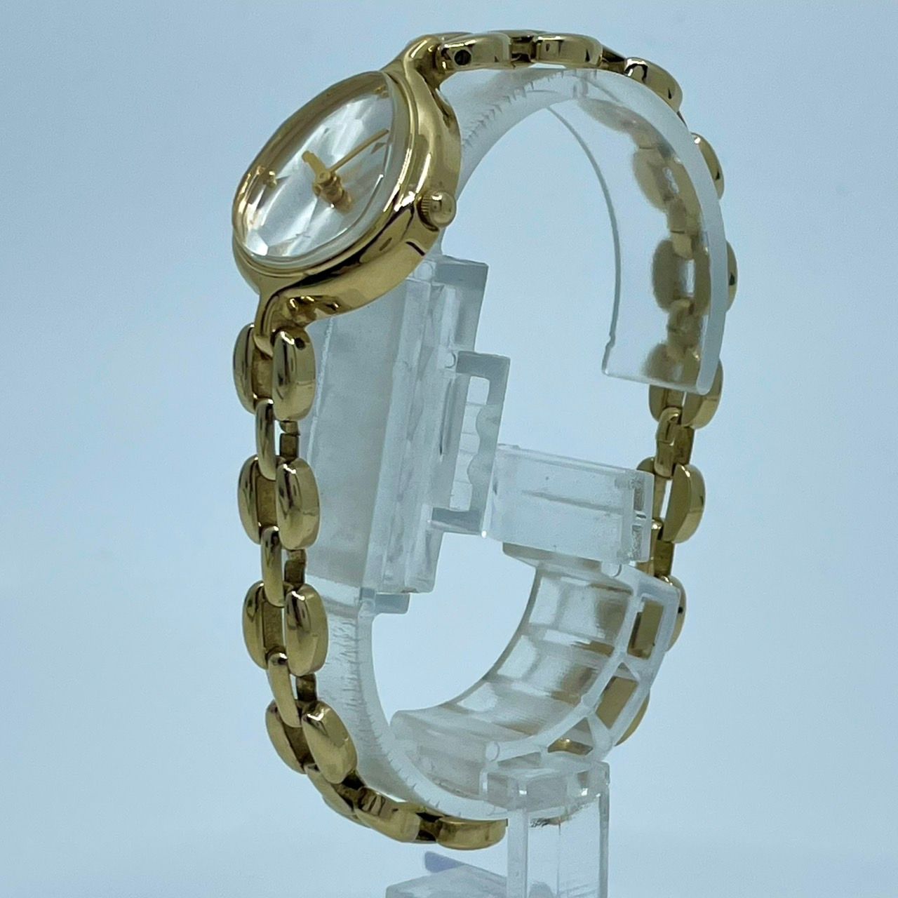 【新品電池】マジョリカ 18K ゴールド パール ドレス レディース 腕時計 マジョリカ パール 18K GOLD ELECTRO PLATED 時計