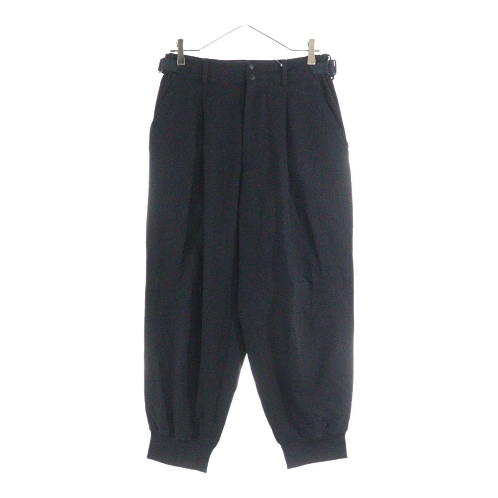 Y-3 ワイスリー CLASSIC WOOL FLANNEL CUFF PANTS ウールタックパンツ ブラック HB3428