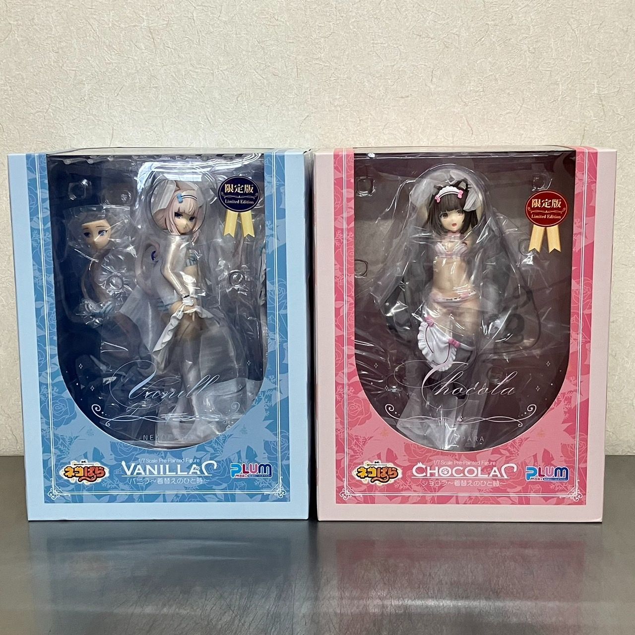 【未開封】PLUM ショコラ フィギュア 未開封 PLUM ネコぱら 限定版 バニラ ショコラ フィギュア 2体 まとめ
