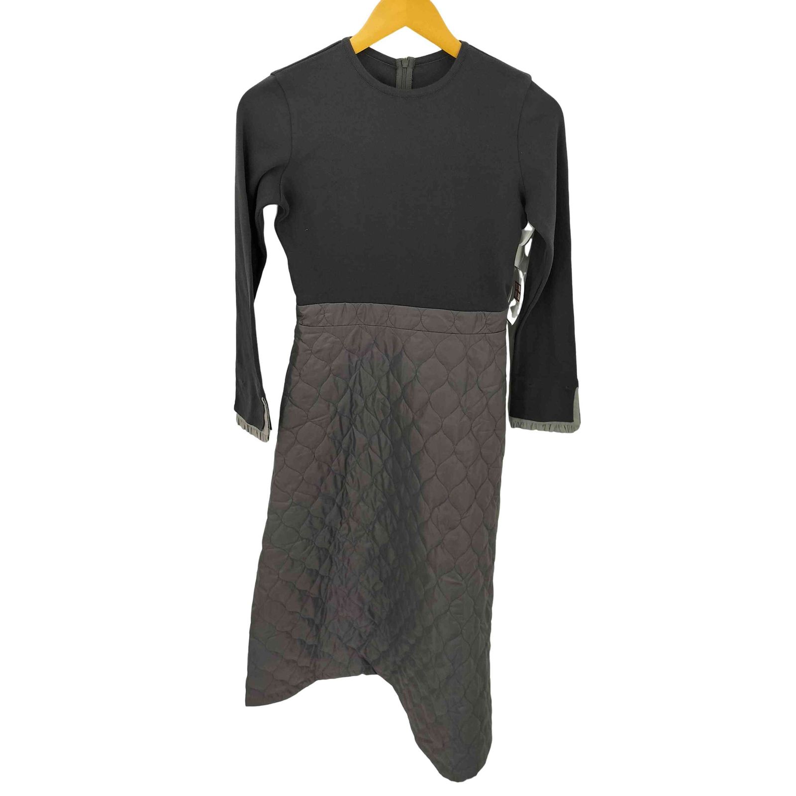 used キルティング切り替えワンピース 