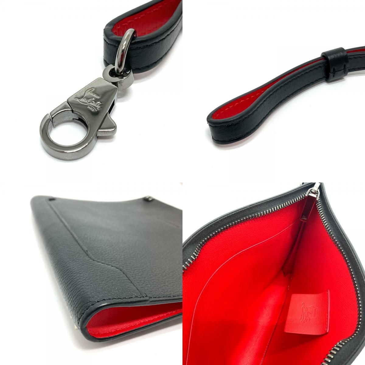 クリスチャンルブタン スパイク スタッズ クラッチバッグ クラッチ