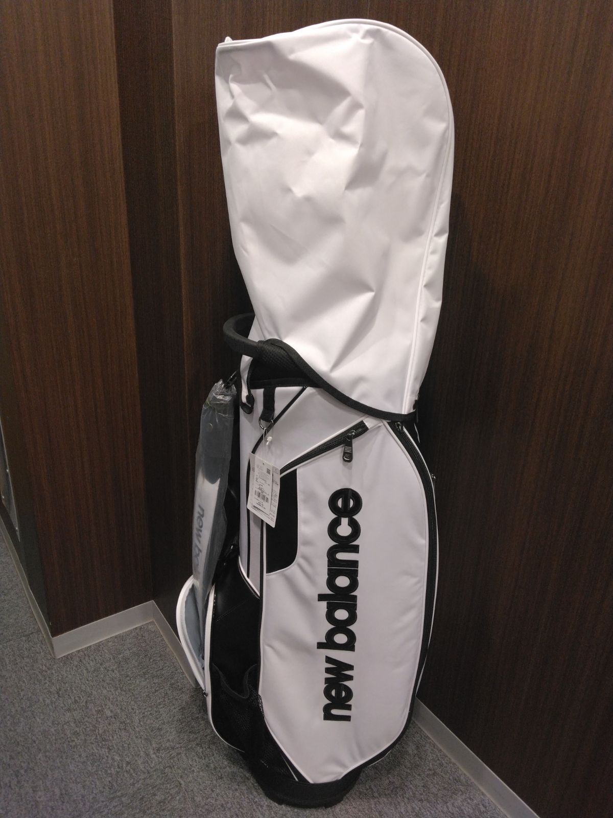  ニュー ンス キャディバッグ 9型 46インチ対応 ホワイト ゴルフバッグ キャディバッグ ゴルフ