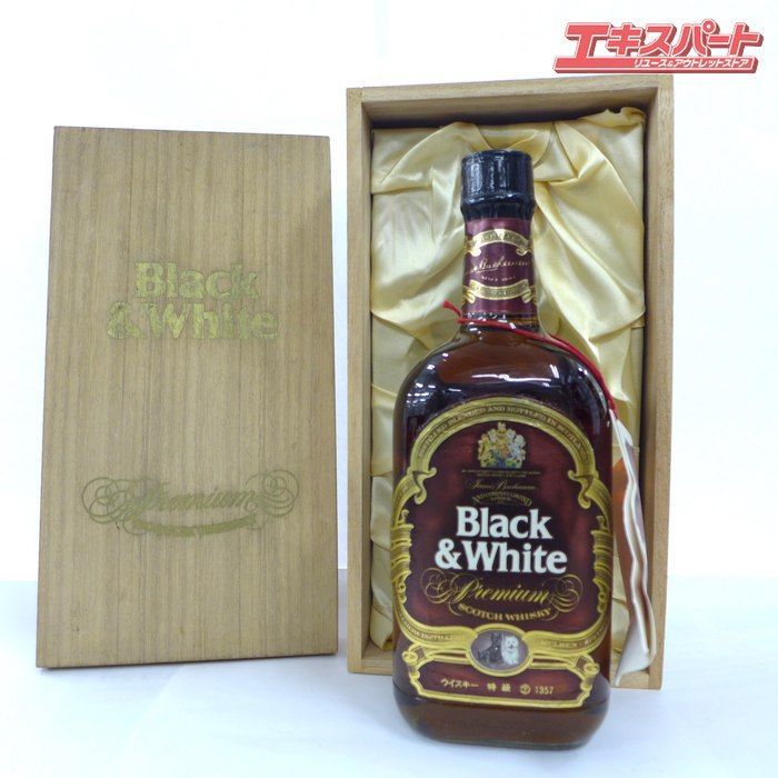 BLACK & WHITE スコッチウイスキー　未開栓 BLACK & WHITE スコッチウイスキー 未開栓