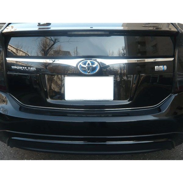 30 プリウス 前期 リア メッキ フィニッシャーカバー ハッチ ドア モール 2ピース ABS製 両面テープ付