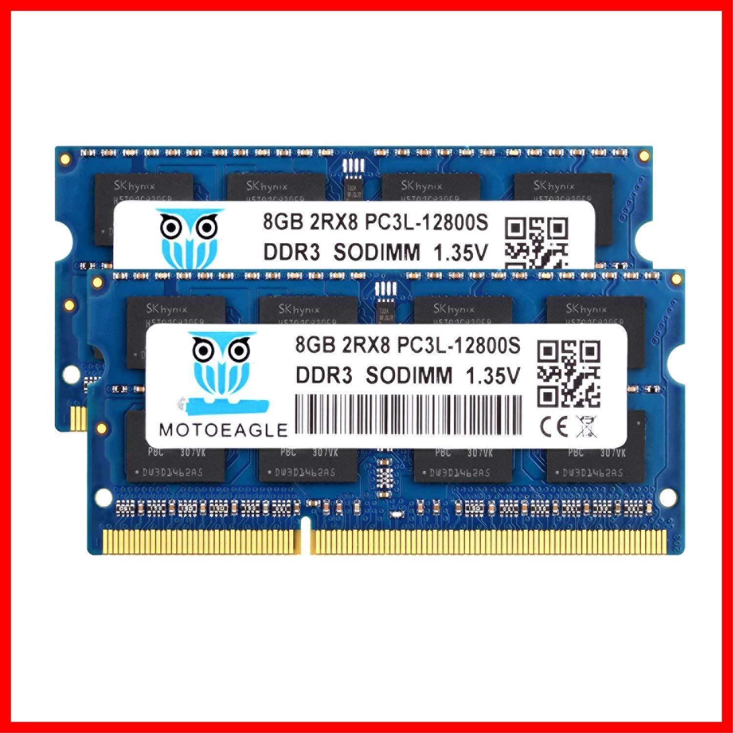 在庫処分】Mac 204Pin 対応 8GB×2枚 (低電圧) 1.35V ノートPC用