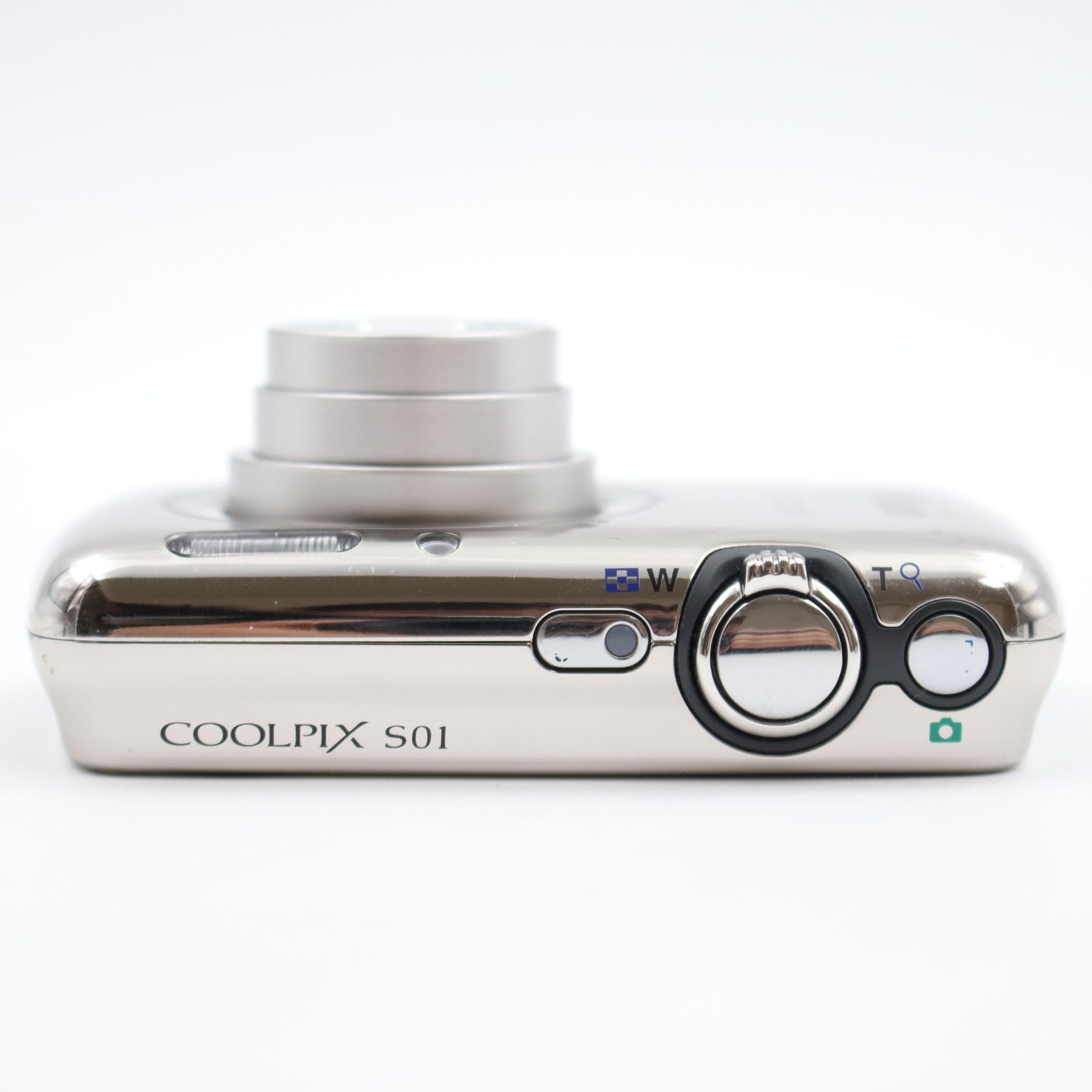 □訳有品□ Nikon COOLPIX S01 ミラーシルバー コンパクト □訳有品□ Nikon COOLPIX S01 ミラーシルバー コンパクト