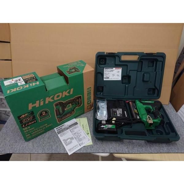 ハイコーキ 18V コードレスピン釘打機 NP18DSAL LXPK バッテリ 充電器 ケース付き