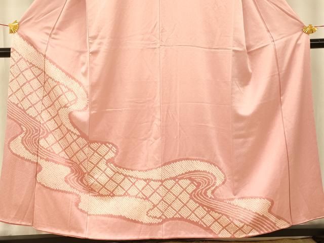 平和屋着物●つけ帯　紬地　流水文　正絹　逸品　CABA0946hy 平和屋着物○つけ帯 紬地 流水文 正絹 逸品 CABA0946hy