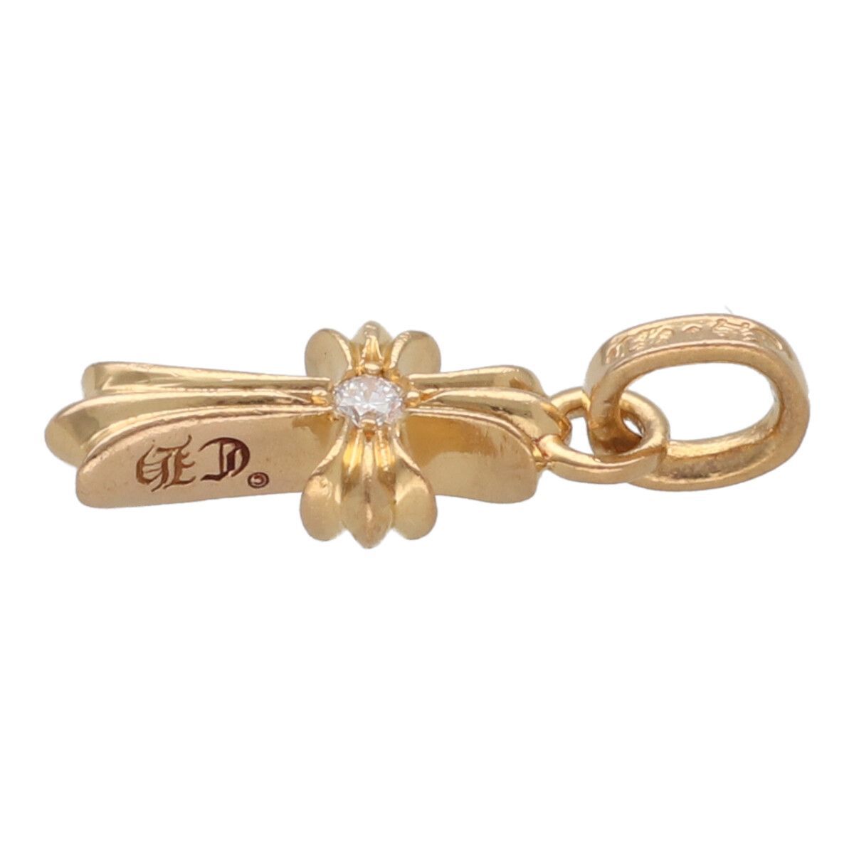 中古】 CHROME HEARTS クロムハーツ ベイビーファットクロス 22K 