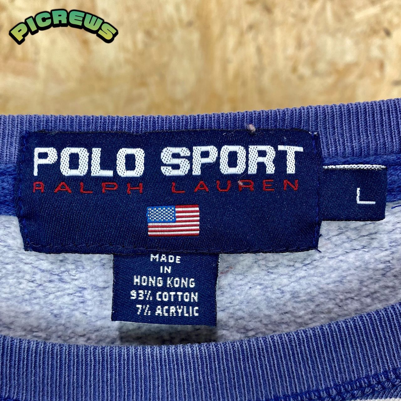 90s POLO SPORT ポロスポーツ ボーダー トレーナー スウェット - メルカリ