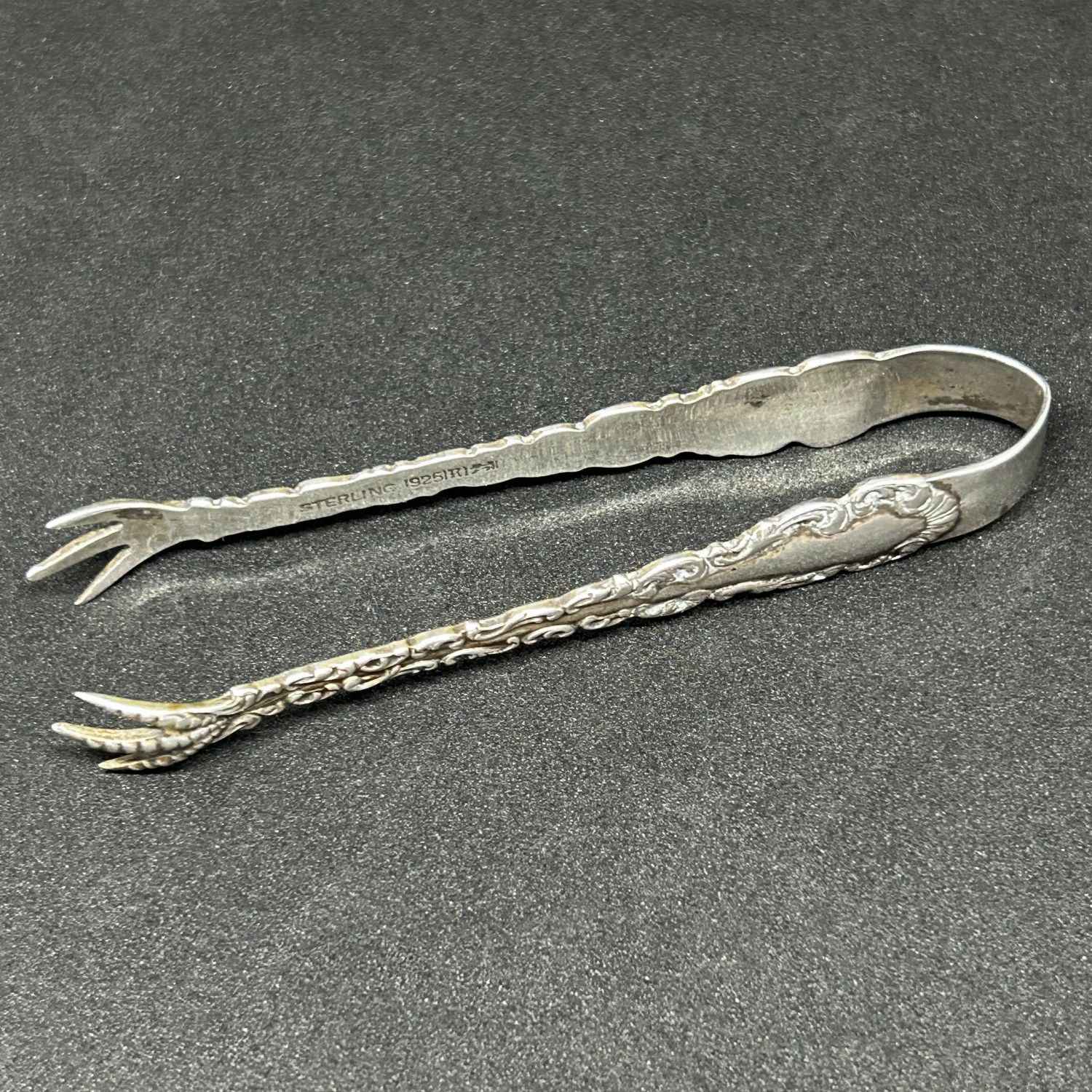 銀 スターリングシルバー 鳥足シュガートング STERLING刻印有 重さ 13g