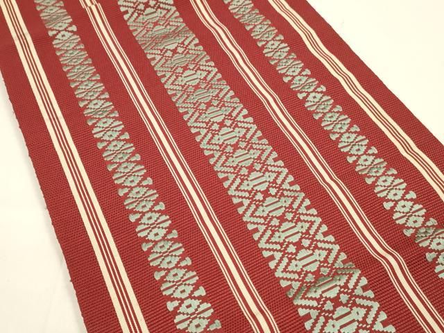 平和屋着物*夏物 本場筑前博多織 全通柄 京袋帯 紗献上 正絹 DAAY8175cm