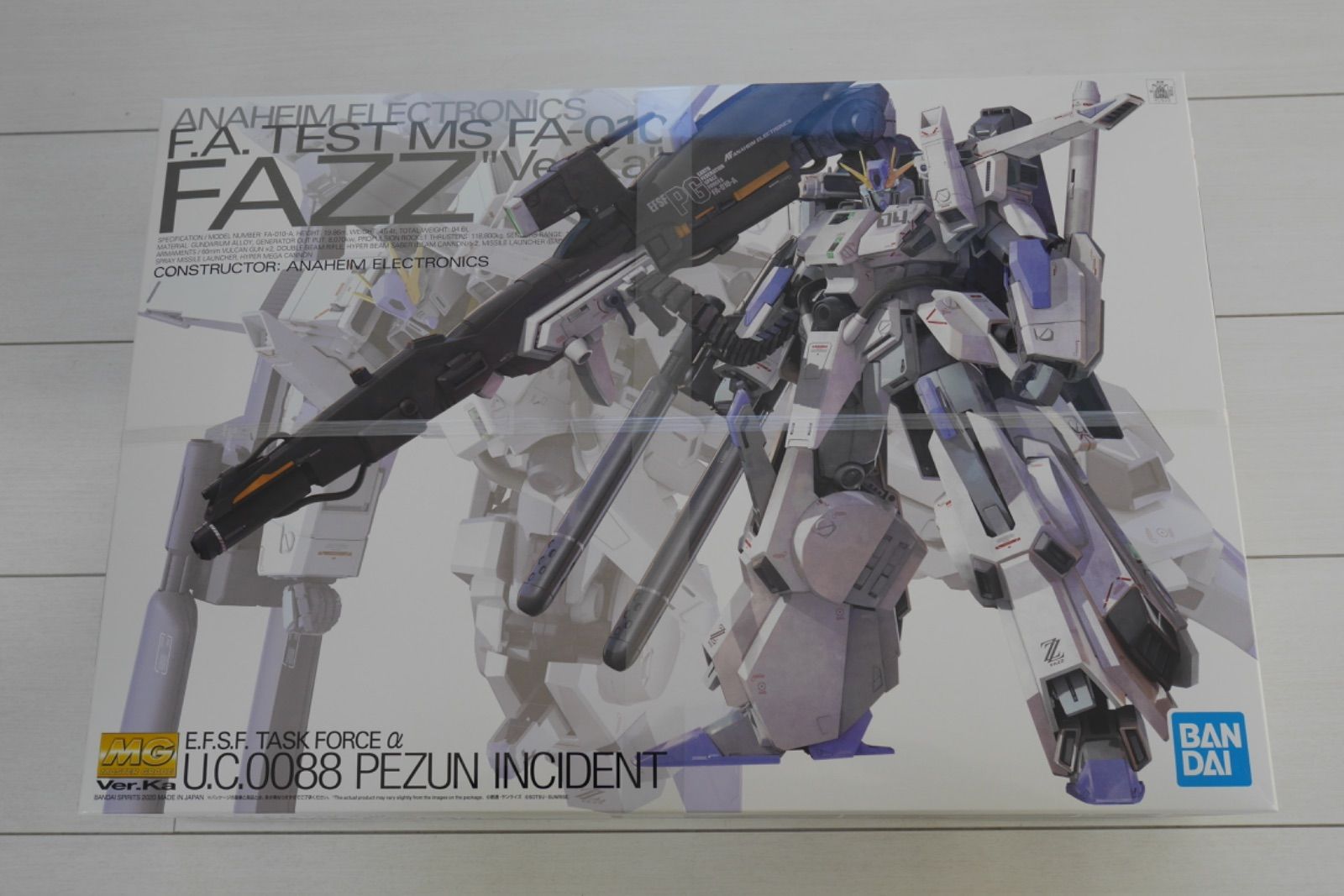 新品未使用 MG FAZZ ver.ka フルアーマーZZガンダム - メルカリ