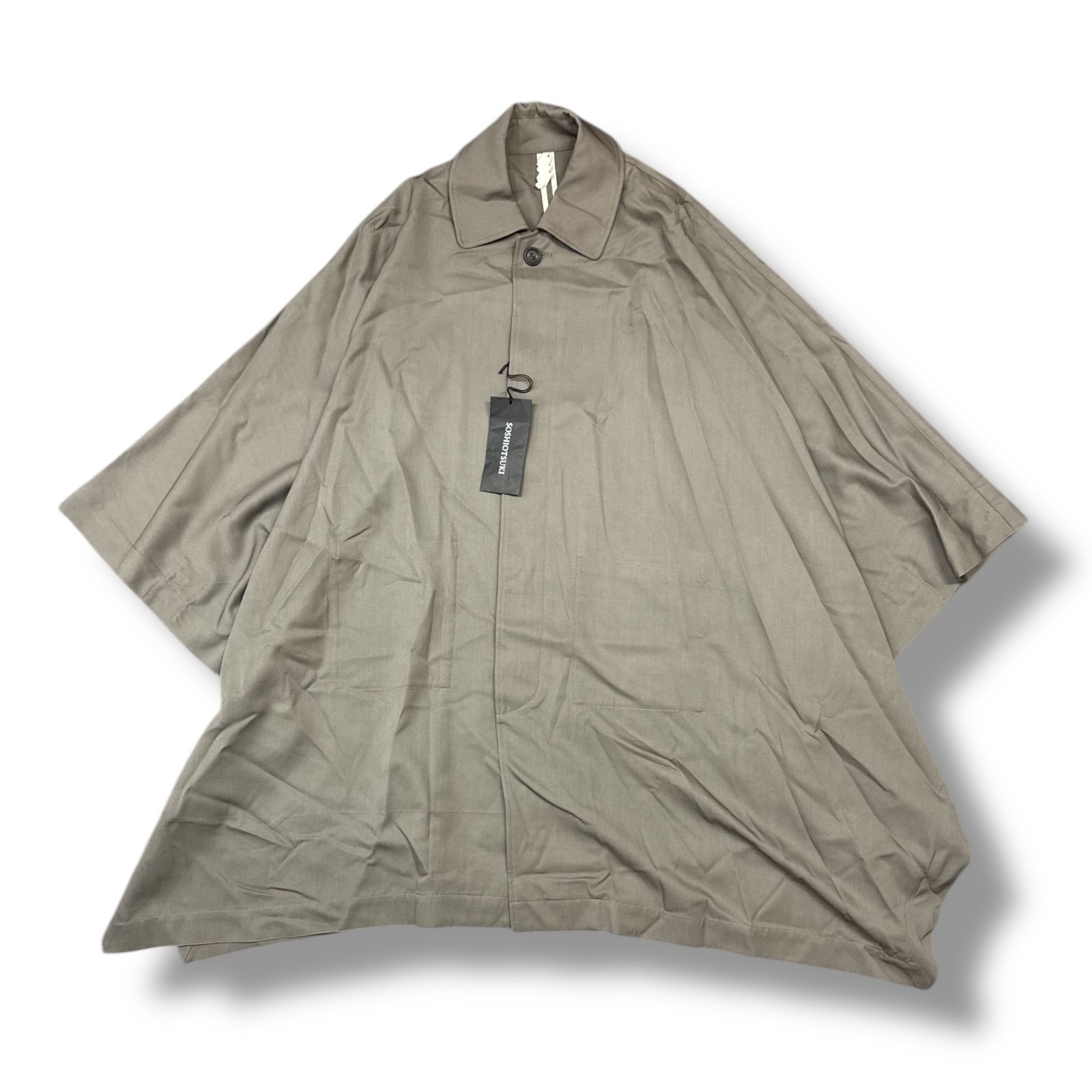 参考上代151800円 未使用品 SOSHIOTSUKI 24AW CAPE COAT ケープコート